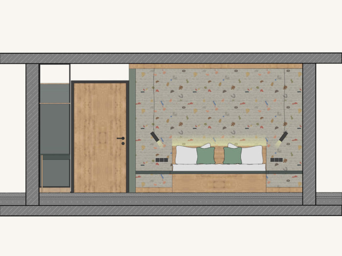 Details Doppelzimmer Studio PEOPLE'S HOTEL
